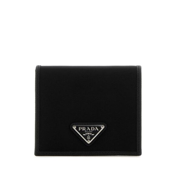 Prada Men Black Nylon Wallet